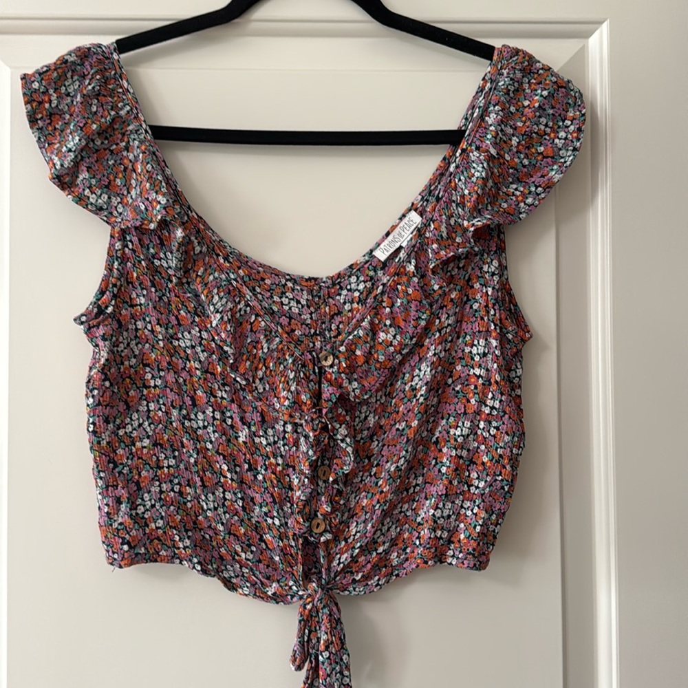 Patrons of Peace Cropped Blouse, Small